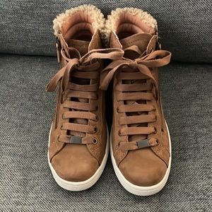 UGG Women's Tan High-Top Sneakers